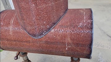 cutting out a branch for API 1104 pipe welding test. and the right way to use a wrap-a-round