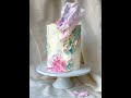 Abstract brush stroke  rice paper cake
