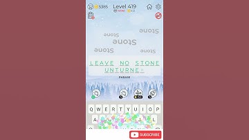 Dingbats Level 419 Stone stone Walkthrough