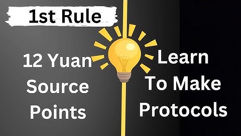1.Creating Protocols: Harnessing the Power of the 12 Yuan Source Points.