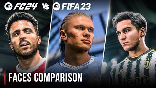 EA SPORTS FC 24 vs FIFA 23 | Faces Comparison