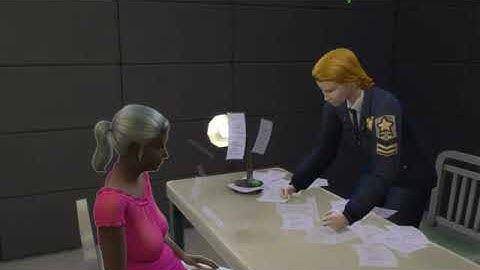 Sims 4 - Detective Career - Interrogation!