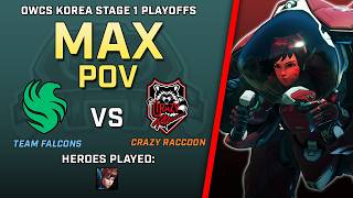 [ MAX ] Defense Matrix Demon | Team Falcons vs Crazy Raccoon | OWCS Korea Stage 1 Playoffs