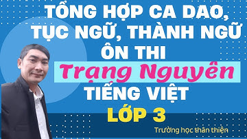 Tổng hợp ca dao, tục ngữ, thành ngữ ôn thi Trạng nguyên Tiếng Việt lớp 3 | Trường học thân thiện