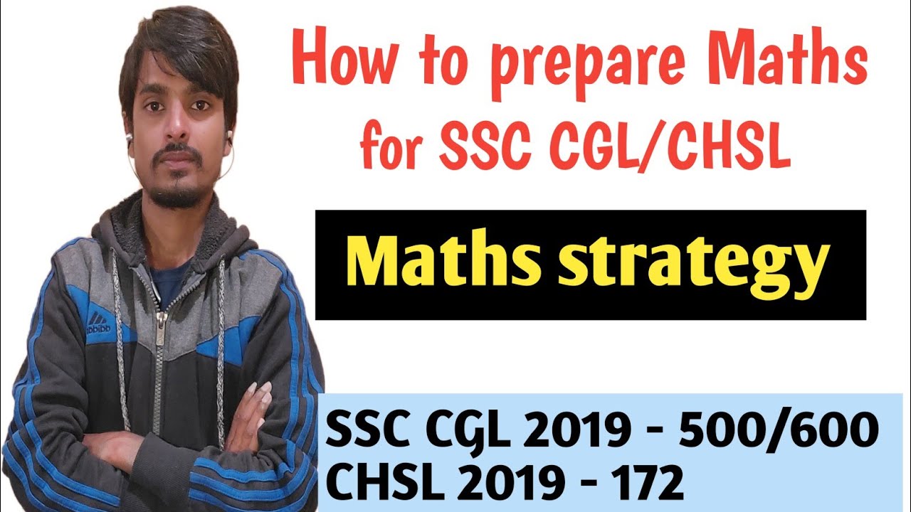 How to prepare maths for SSC CGL/CHSL || Maths strategy - YouTube