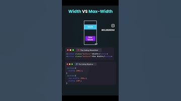 width vs max-width #css #javascript #coder #programming #python #viral