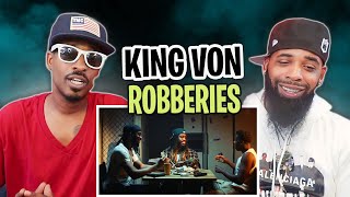 AMERICAN RAPPER REACTS TO -King Von - Robberies (Official Video)