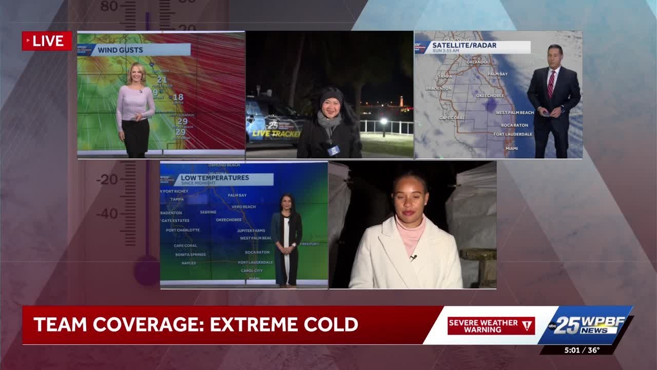 Record Setting Cold Invades South Florida - YouTube