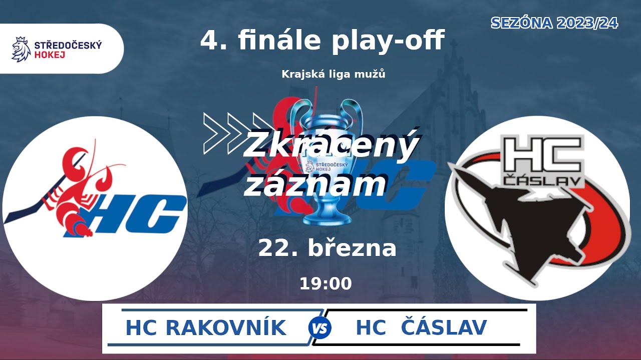 HC Rakovník vs. HC Čáslav 4. finálové utkání KLM 22.3.2024.  6:3. !!!