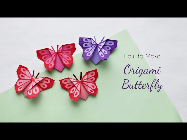 How to Make Origami Butterfly in 5 Min  | Origami Bookmark or Wall Décor | Easy Paper Butterflies class=