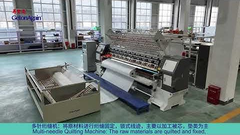 #GetonAgain #shuttle #quiltingequipment matched #binding machine for #quilts #comforters production