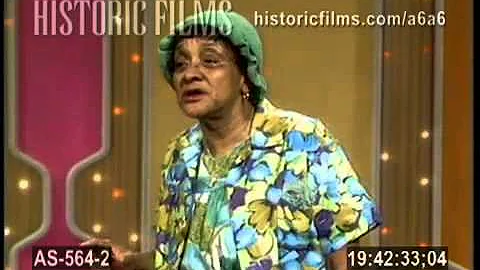 Jackie  " Moms " Mabley performs  live  1969