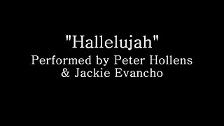 Miniatura de vídeo de "Hallelujah - Peter Hollens and Jackie Evancho (Lyrics)"