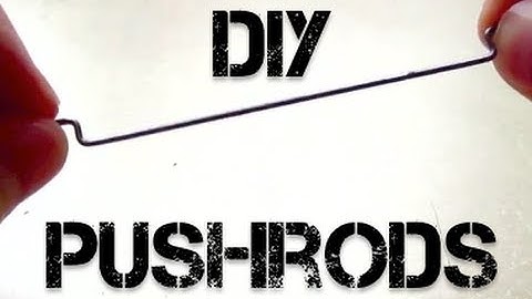 Cheap RC Pushrods - DIY Instructions
