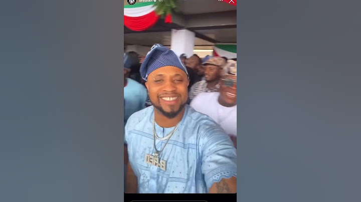 DAVIDO DANCING AT HIS UNCLE'S INAUGURATION.