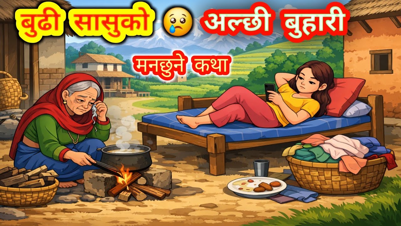 अल्छी बुहारी र बुढी सासू 😢 | अन्त्यमा आयो यस्तो मोड जसले सबैलाई चकित बनायो!| Nepali Katha