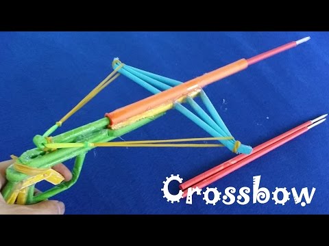 How To Make A Very Cool Paper Crossbow Shoots Paper Arows | With Trigger