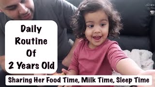 2 Years Old Toddler Daily Routine|| What She Eats in a Day, Milk Intake, Sleep Time of Baby Toddler