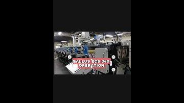 Gallus ECS 340 Production With Cold Foil