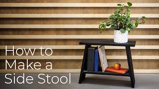 One plank challenge | How to build a side stool