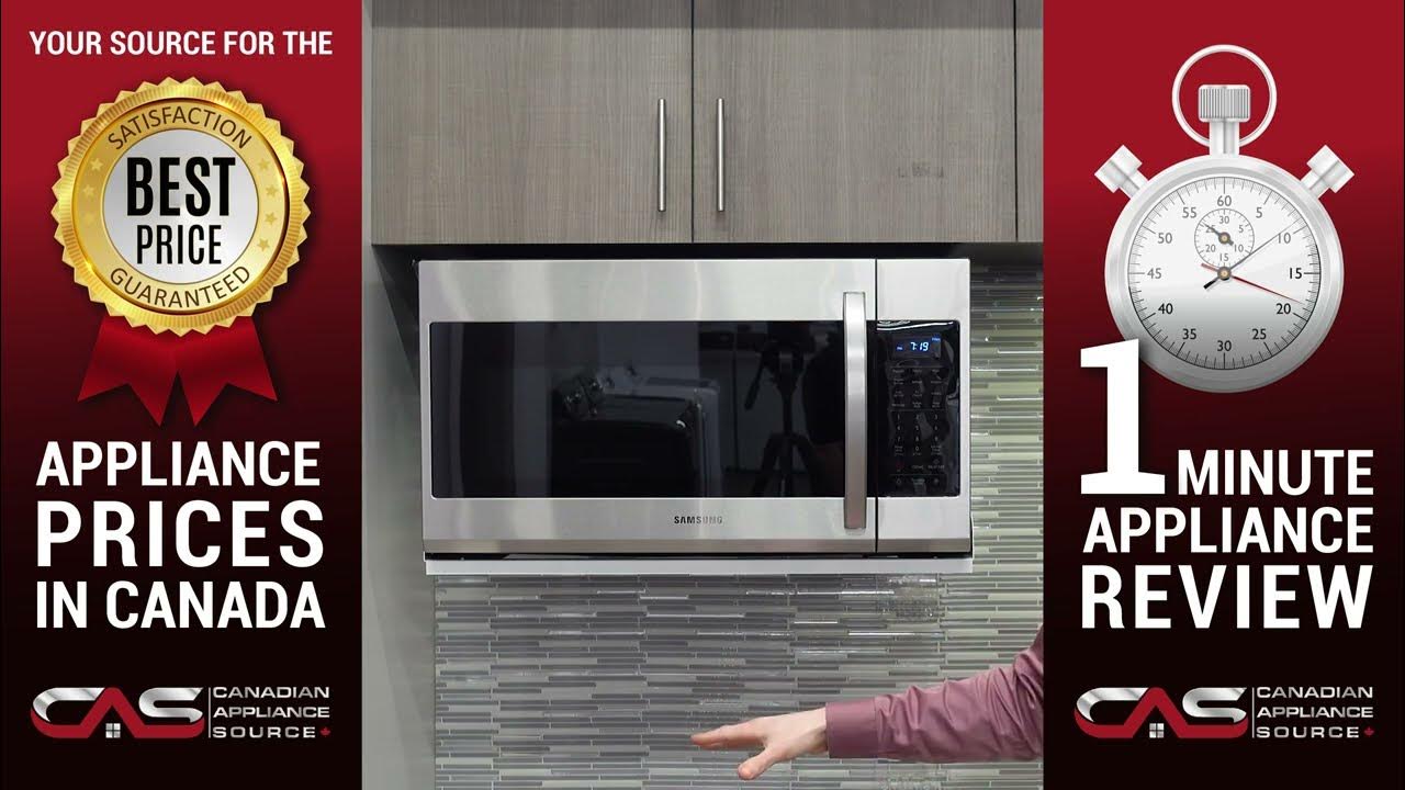 Samsung ME19R7041FS Over the Range Microwave Review One Minute Info