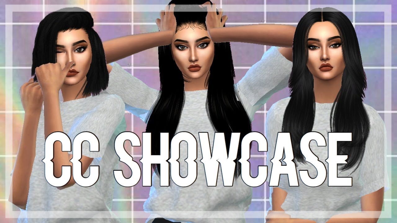 The Sims 4 Custom Content Showcase 1 Hairs Cc List Youtube