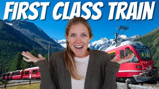 WE TOOK A FIRST CLASS TRAIN ACROSS SWITZERLAND (was it worth it?)