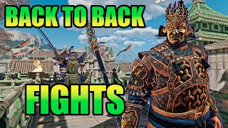 [For Honor] BACK TO BACK FIGHTS | When TEAMMATES are on POINT