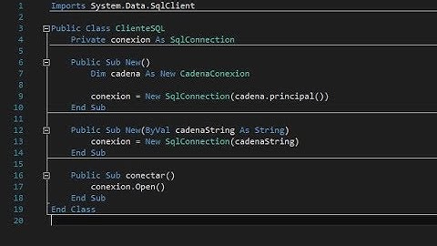 Conexión a MS SQL Server con Visual Basic .NET