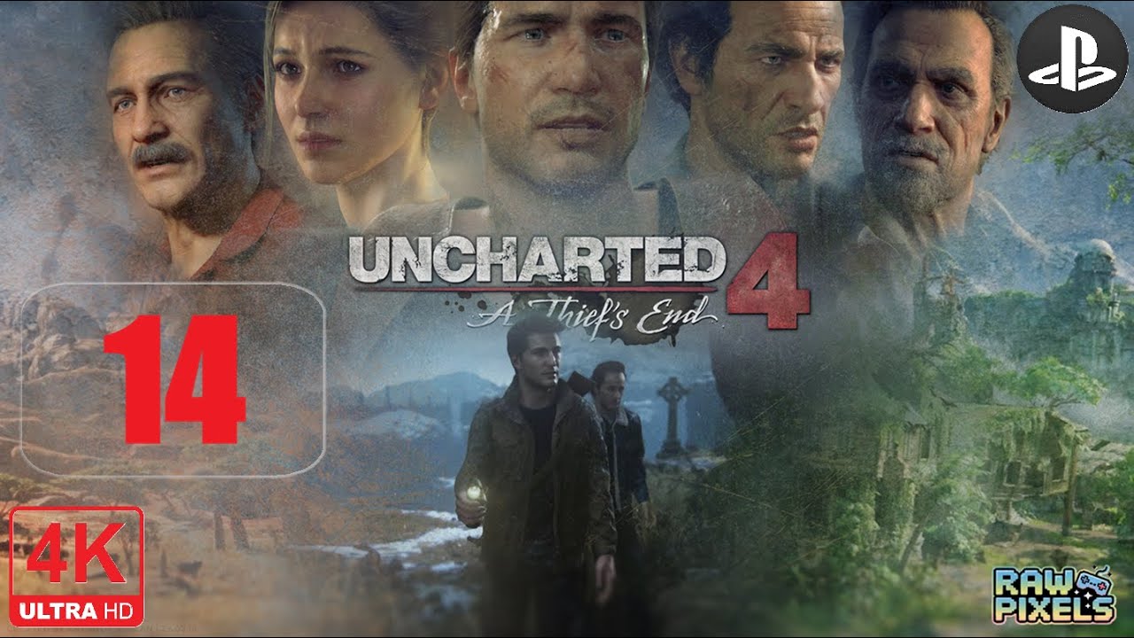 Uncharted 4: A Thief's End (4K 60FPS) - No Commentary Walkthrough - Part 14 (Chapter 19)