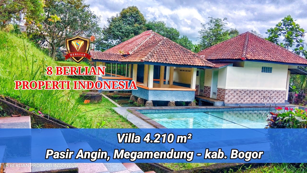 Dijual VILLA DIATAS KOLAM cocok untuk masa PENSIUN, CAFE view GUNUNG, BUKIT dan JEMBATAN SUKAMANAH