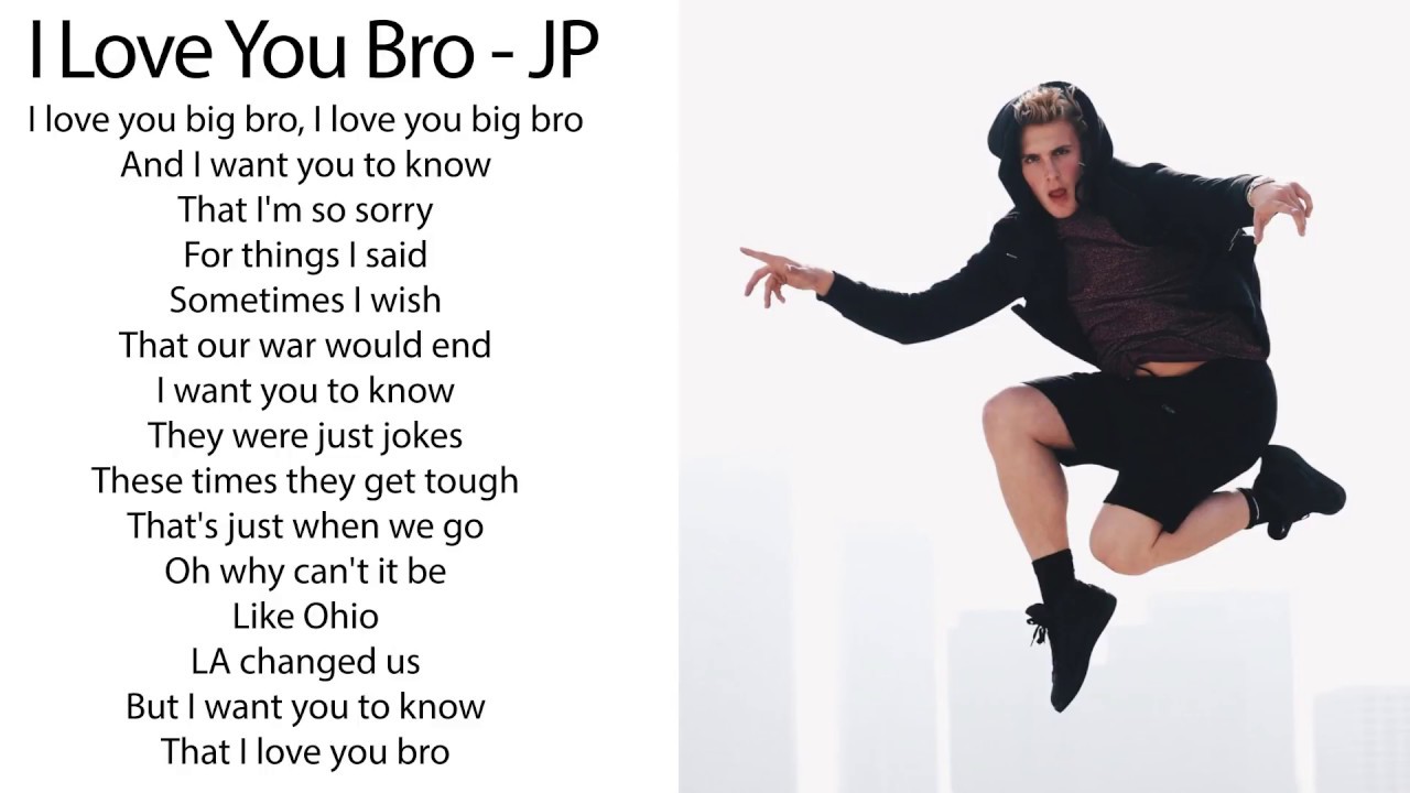 Paul lyrics. I Love you bro. Йоу бро. Jake i Love. SWAG like Ohio текст.