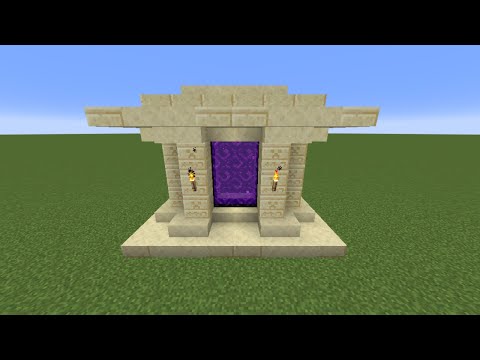 Sandstone Nether Portal- Minecraft Builds! #Shorts