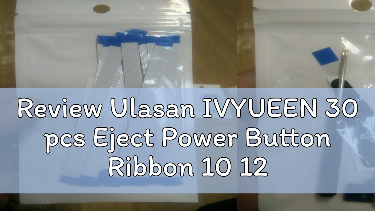 Review Ulasan IVYUEEN 30 pcs Eject Power Button Ribbon 10 12 14 Pin Flex Cable for PS4 Dualshock 4