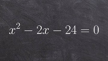 Solving a quadratic by factoring