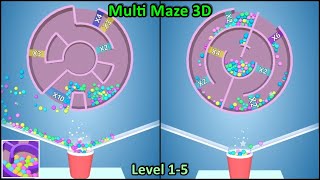 MULTI MAZE 3D (Gameplay) - LEVEL 1-5 Walkthrough screenshot 1