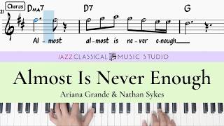 Ariana Grande & Nathan Sykes - Almost Is Never Enough | Piano Tutorial (EASY) | W Music Sheet | JCMS