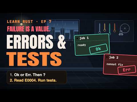 Rust Result, the ? Operator, Tests and Clippy: Handle Errors Properly (Learn Rust, Ep 7)