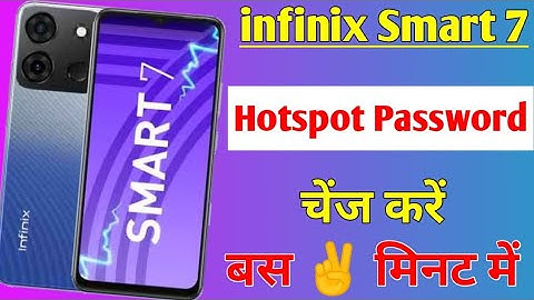infinix smart 7 me hotspot ka password change kaise kare | how to change hotspot password infinix