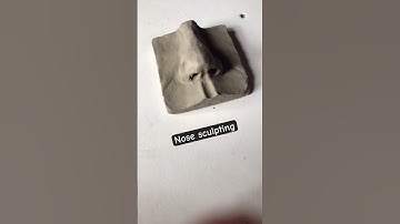 Nose sculpting with clay #sculpture #artist