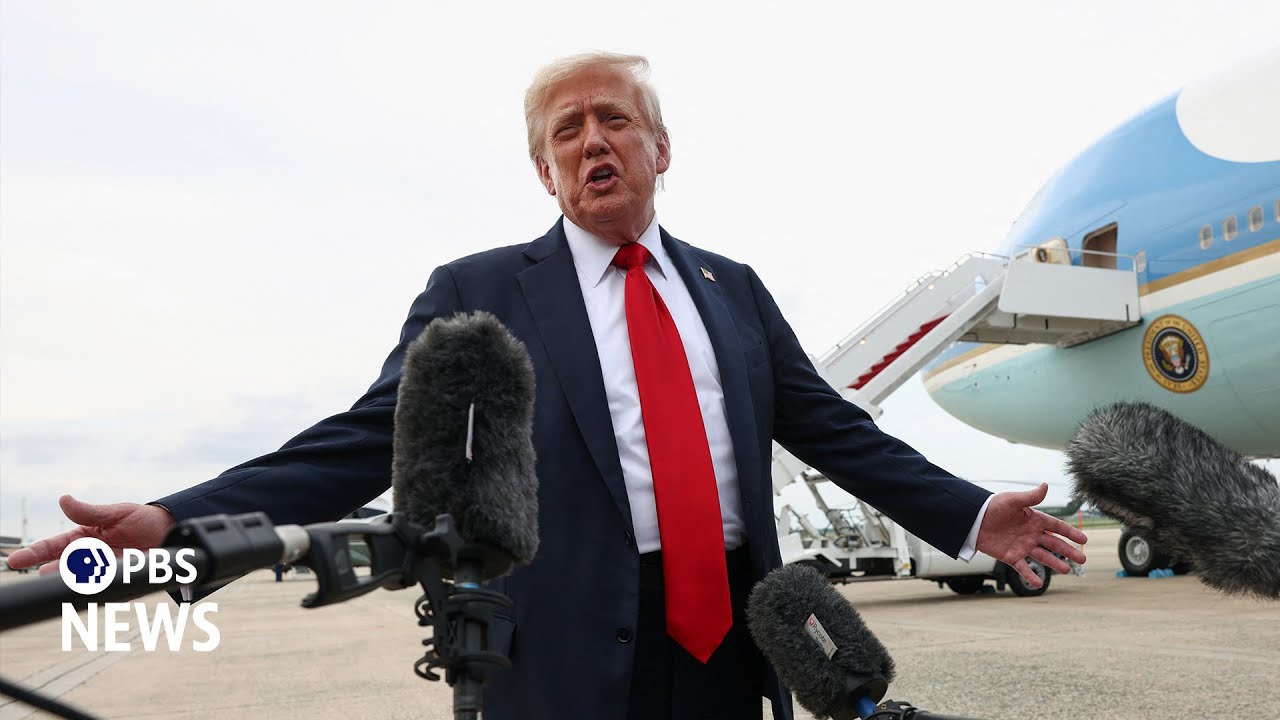 WATCH: Trump plugs energy and tech investments at summit in Pennsylvania |  PBS News