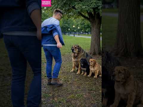 kindness dogs 🐶 instant karma park coffee splash #kindness #dogrescue #shorts