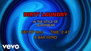 Blackbear - Dirty Laundry (clean) (Karaoke)