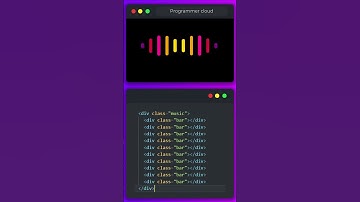 🎵 Cool Music Waves Animation With HTML & CSS 😎😎 #shorts