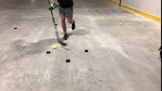 Stick Handling - Single leg - Triangle Drill