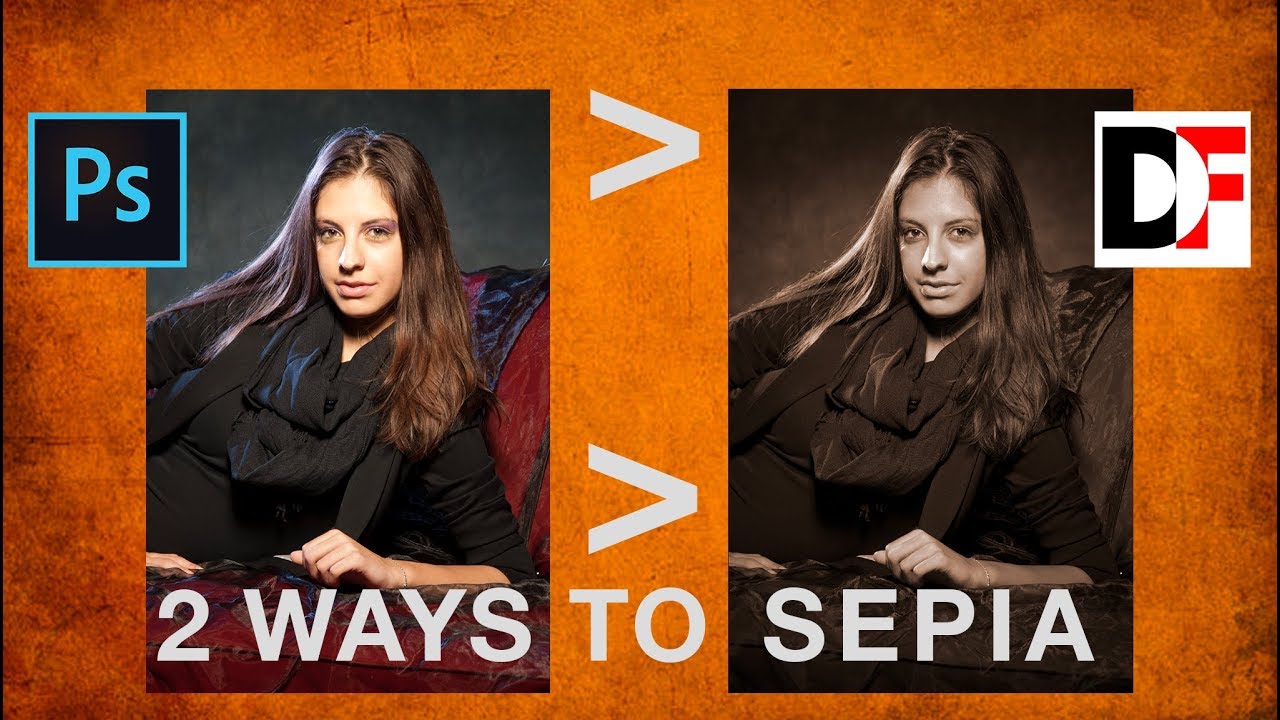 Old photo Effect Sepia Effect in Abobe CC 2 Ways to