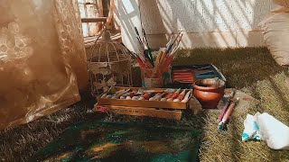 Combining Art & Nature together - Calm Vlog 2 🌿🖌