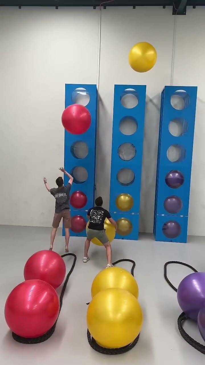 Exercise Ball Racing Is AWESOME 🔴🟡🟣 - YouTube