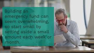 How to build an emergency fund and why it's important