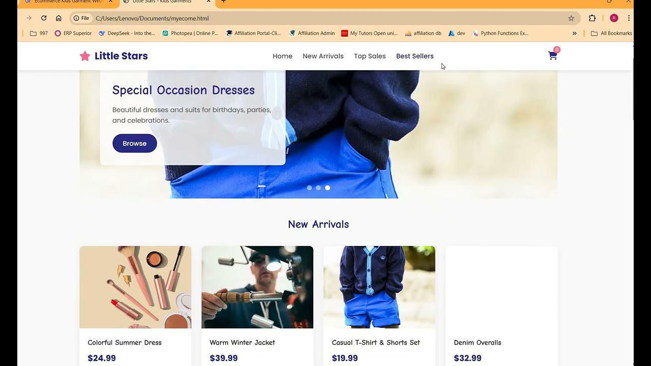 Build an E-Commerce Website in Minutes with AI (Using DeepSeek LLM) – No Code!